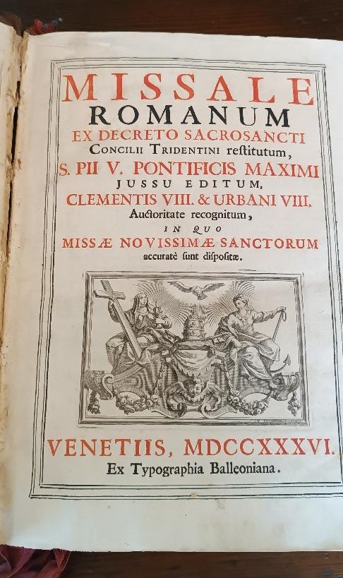 missel ancien - Missale romanum ex décret sacrosancti concilii tridentini 1736