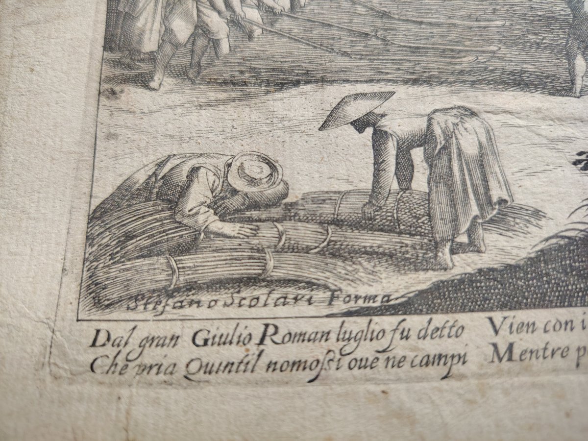 Etching On Laid Paper By Justus Sadeler, 17th Century-photo-5