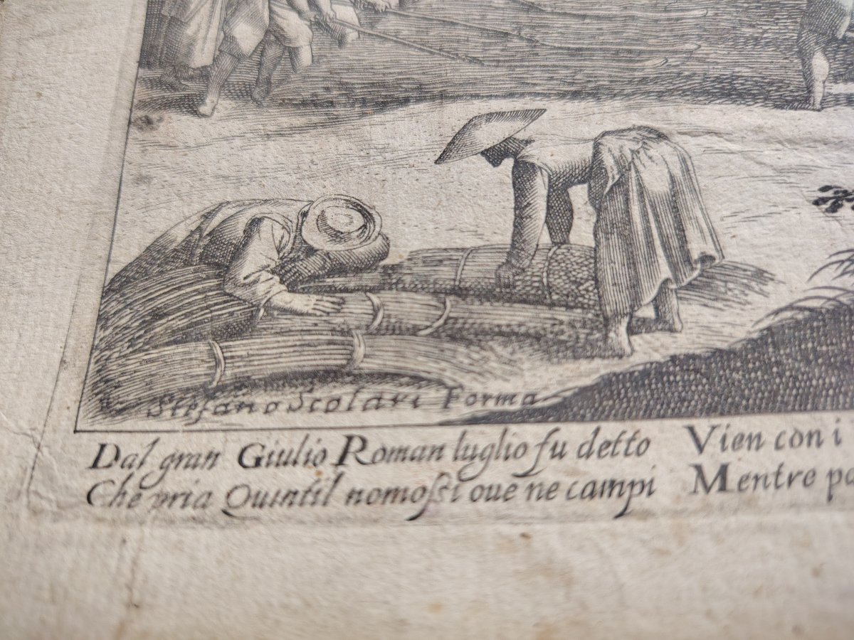 Etching On Laid Paper By Justus Sadeler, 17th Century-photo-6