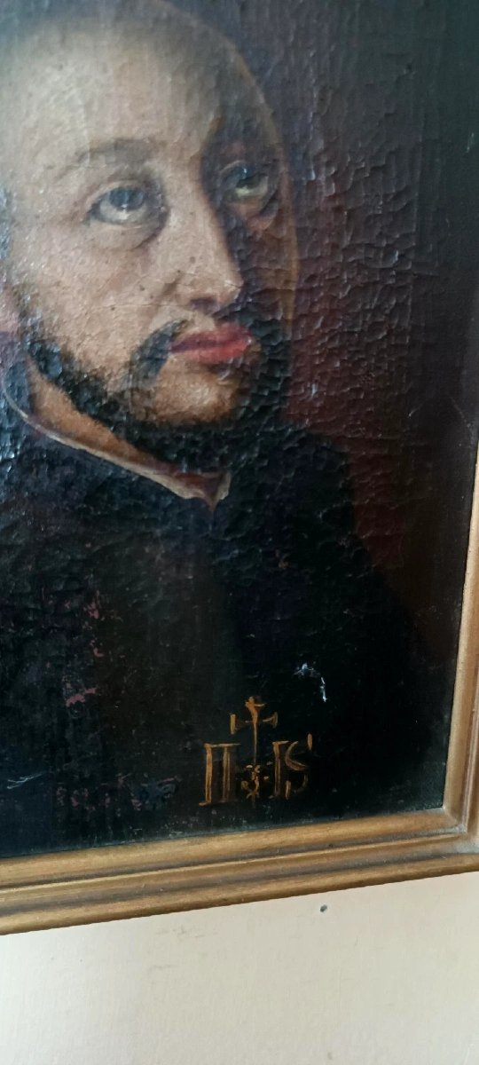 Antique Painting Of Saint Ignatius Of Loyola, 17th–18th Century-photo-4