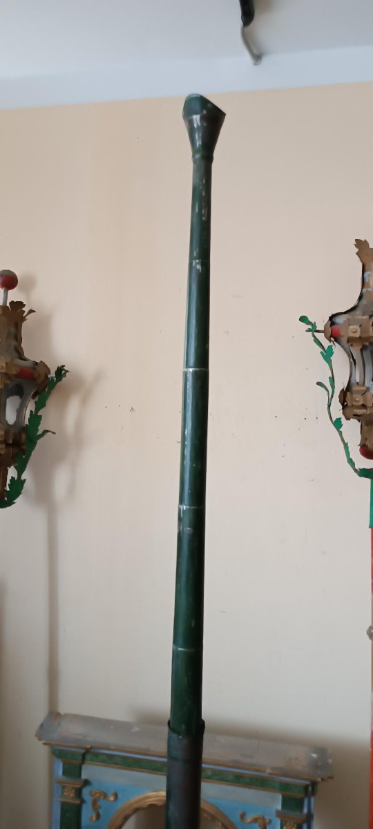 Antique Hunting Megaphone With A Noble Coat Of Arms-photo-3