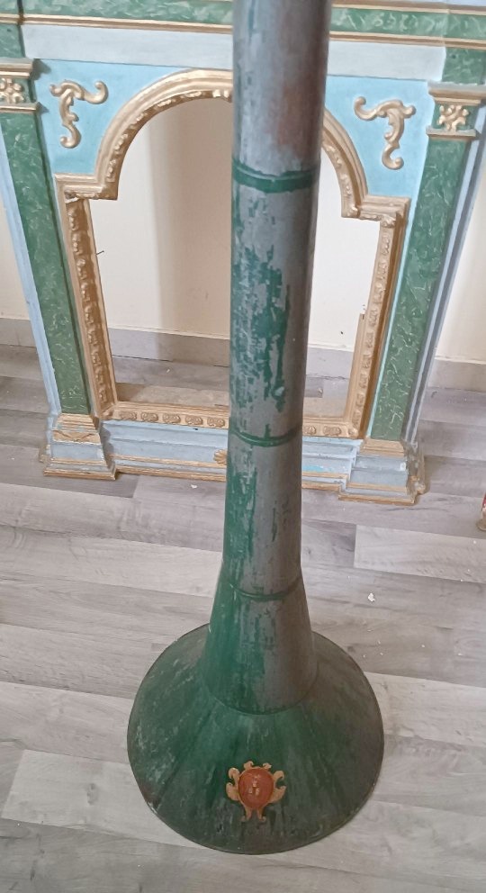 Antique Hunting Megaphone With A Noble Coat Of Arms-photo-4