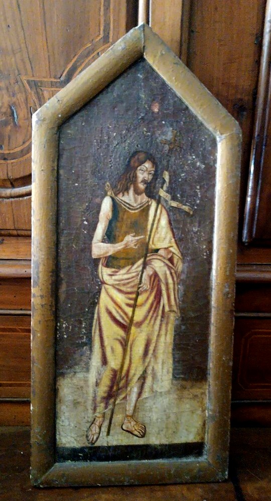 Painting On Wood, Cretan School, 18th Century - Saint John The Baptist-photo-2