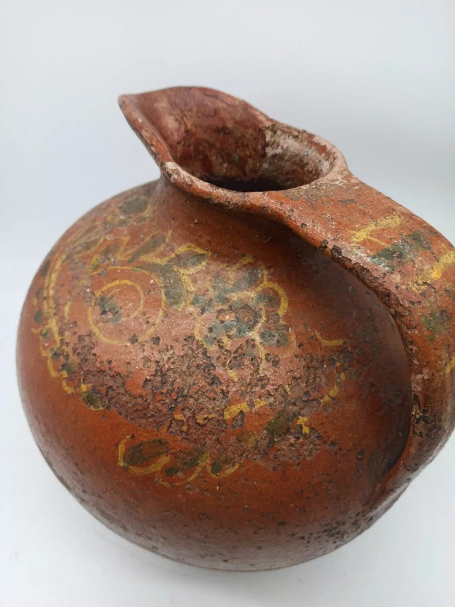Antique Glazed Terracotta Jar, Tuscany, 17th Century, Italy-photo-1