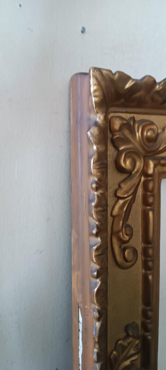 Antique Gilded Wooden Frame-photo-3
