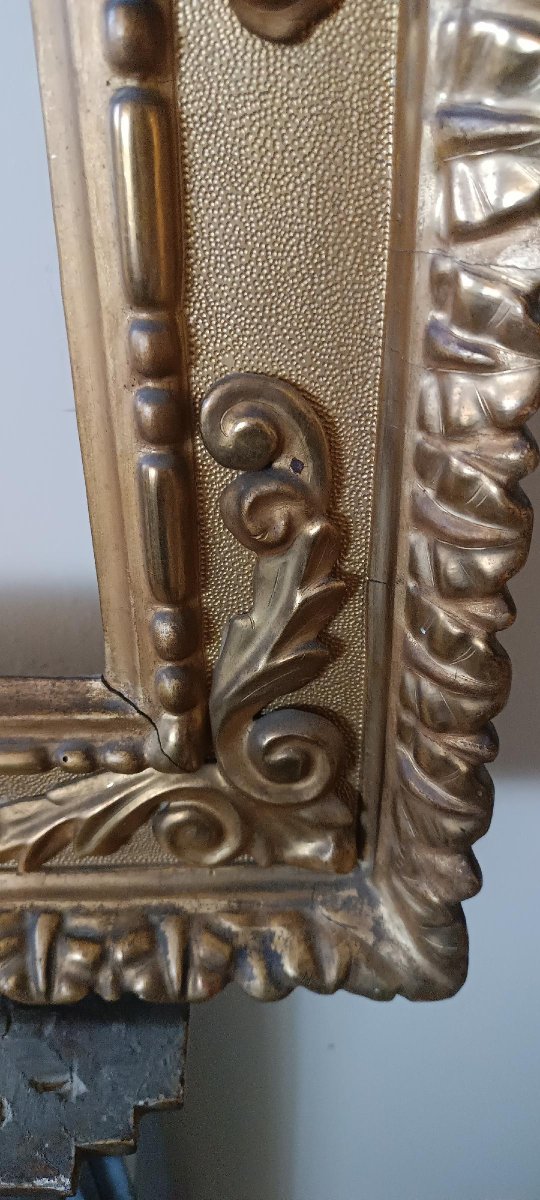 Antique Gilded Wooden Frame-photo-4