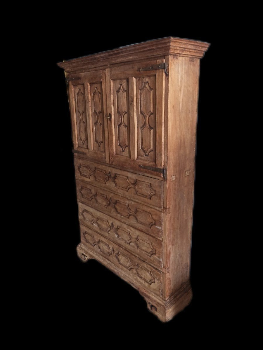 Antique Mobile Sideboard With Drawers-photo-2