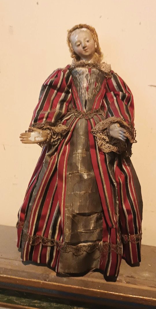 Paire de petits mannequins anciens du XVIIIe siècle, Italie-photo-3