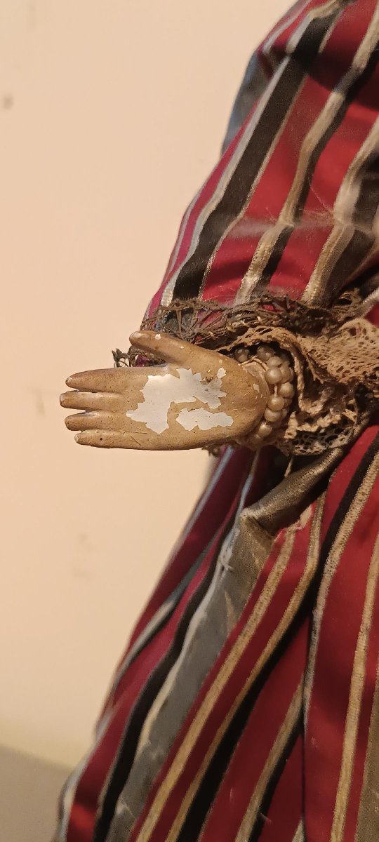Paire de petits mannequins anciens du XVIIIe siècle, Italie-photo-4