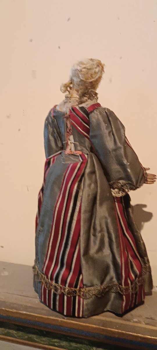 Paire de petits mannequins anciens du XVIIIe siècle, Italie-photo-5
