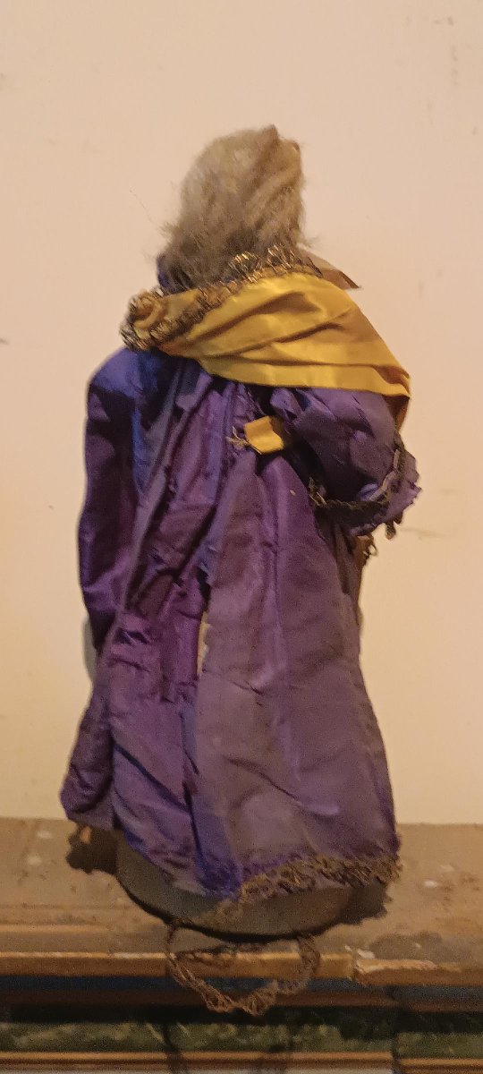 Paire de petits mannequins anciens du XVIIIe siècle, Italie-photo-6