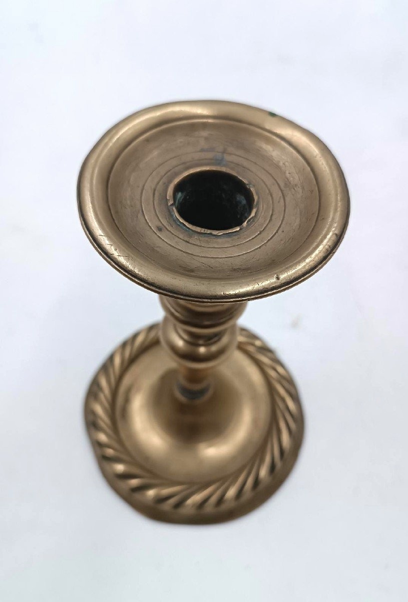 17th-century Antique Bronze Candlestick-photo-1