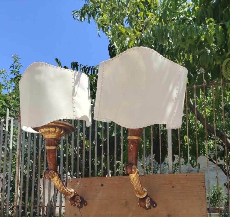  A Pair Of 19th-century Italian Empire-style Wall Sconces-photo-5
