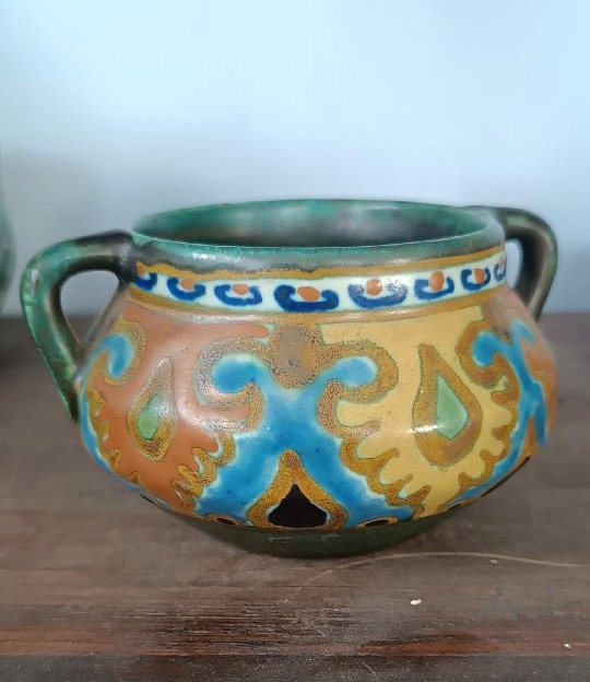 Set Of 8 Ceramic Jars Made By Gouda In The Early 1900s-photo-1