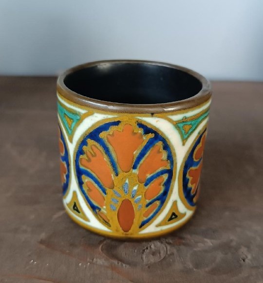 Set Of 8 Ceramic Jars Made By Gouda In The Early 1900s-photo-4