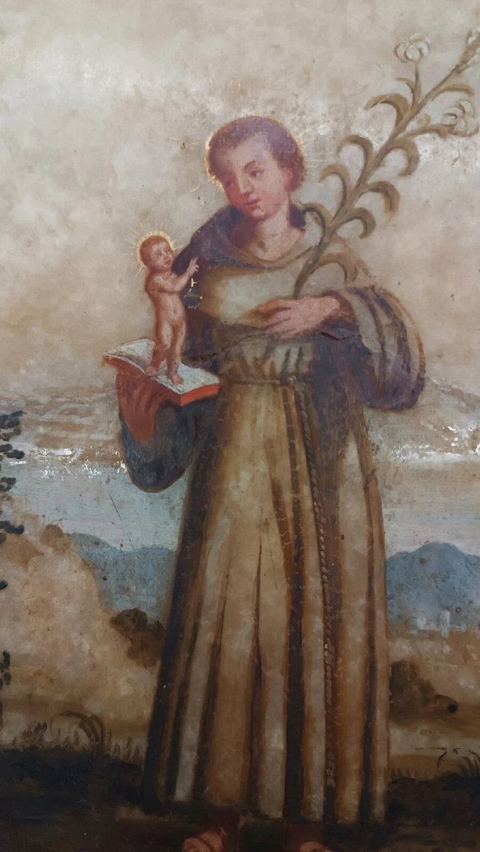 Antique Painting On Alabaster, 18th Century, Italy-photo-4