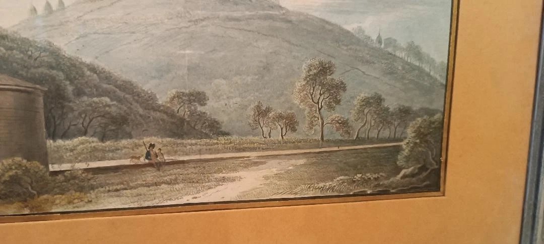 Antique Watercolor On Paper From The Early 1800s—landscape-photo-6