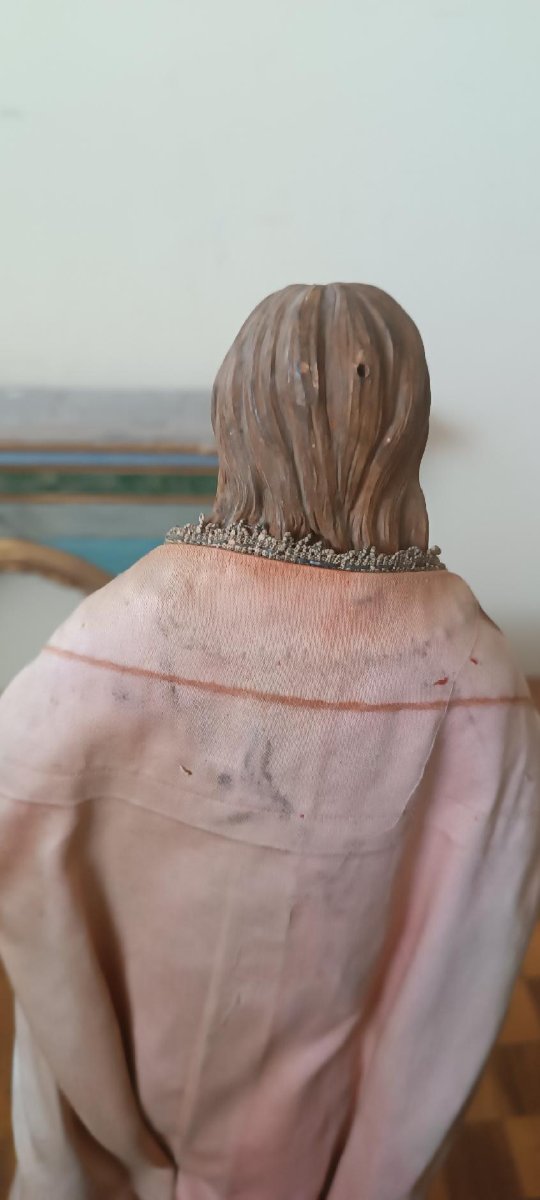 Antique Sculpture, Naples, 19th Century - Saint Agatha-photo-7