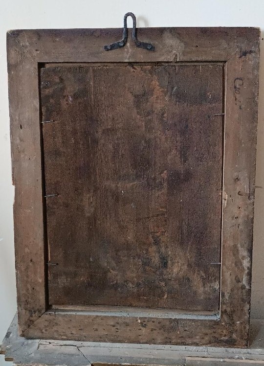 Peinture à l'huile ancienne sur toile, école italienne, XVIIe siècle-photo-4