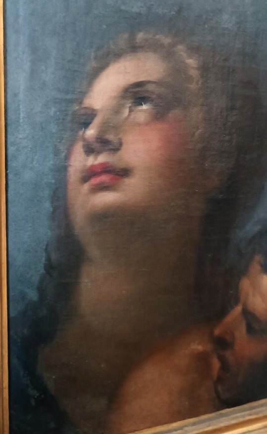 Peinture à l'huile ancienne sur toile, école italienne, XVIIe siècle-photo-3