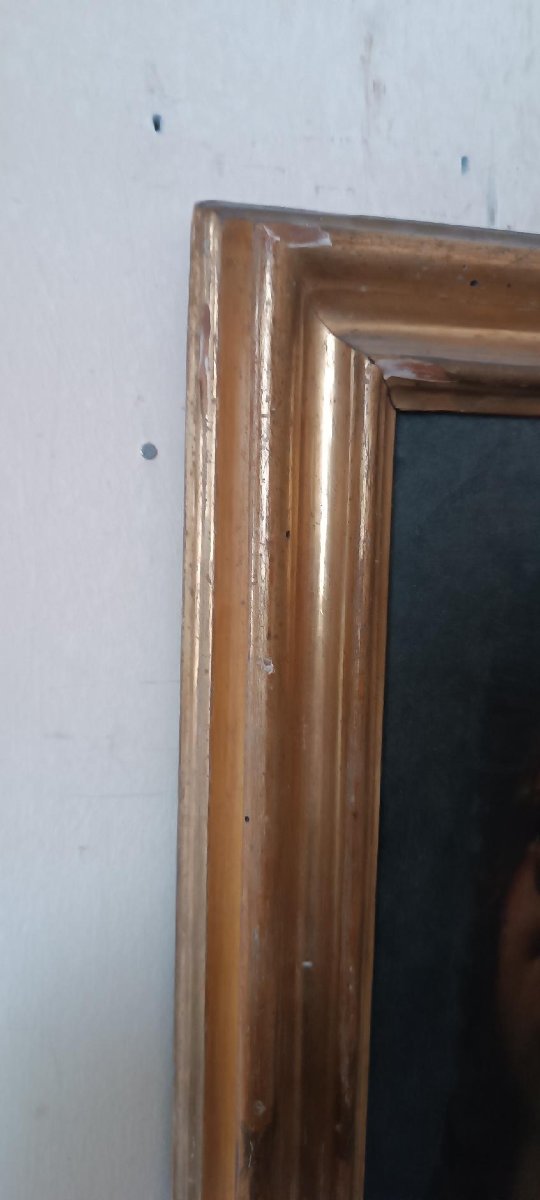 Peinture à l'huile ancienne sur toile, école italienne, XVIIe siècle-photo-4