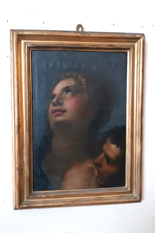 Peinture à l'huile ancienne sur toile, école italienne, XVIIe siècle