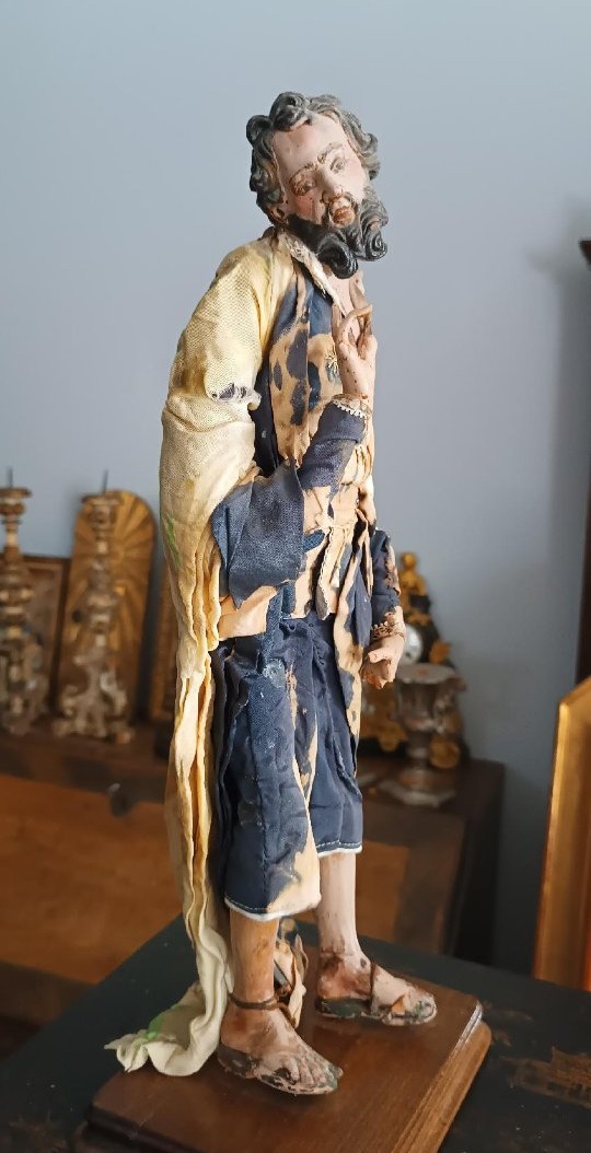18th–19th-century Sculpture From Naples - Nativity Scene - Saint Joseph-photo-3