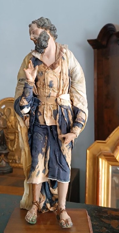 18th–19th-century Sculpture From Naples - Nativity Scene - Saint Joseph-photo-4