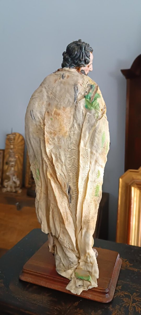 18th–19th-century Sculpture From Naples - Nativity Scene - Saint Joseph-photo-7