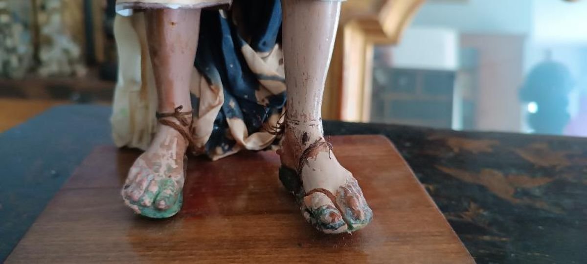 18th–19th-century Sculpture From Naples - Nativity Scene - Saint Joseph-photo-8