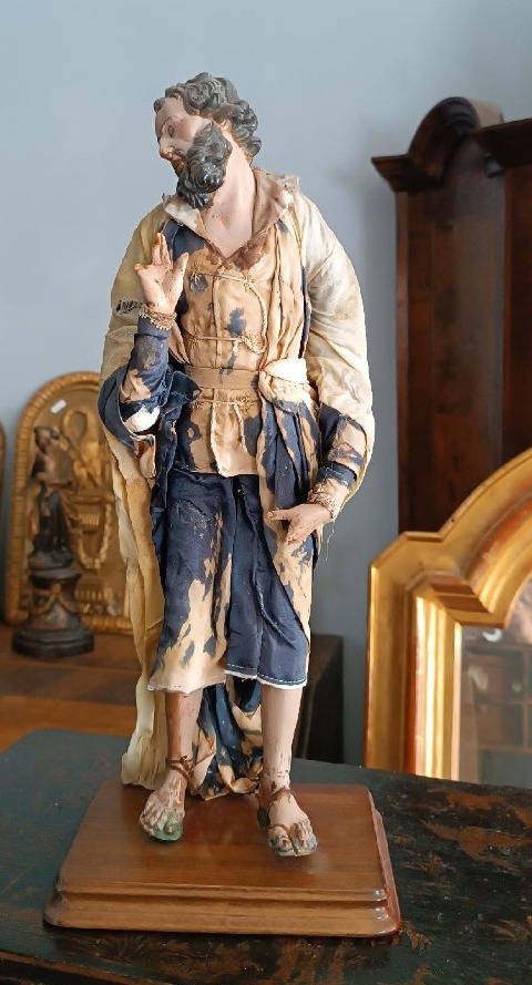 18th–19th-century Sculpture From Naples - Nativity Scene - Saint Joseph