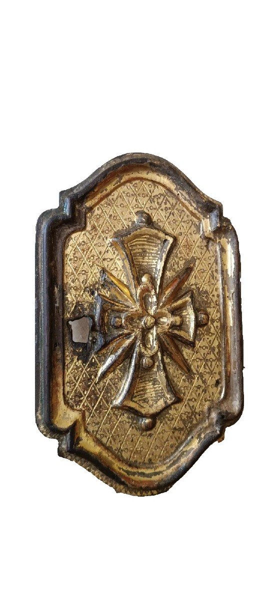 Antique Tabernacle Door Made Of Gilded And Carved Wood, 17th Century, Italy--photo-2