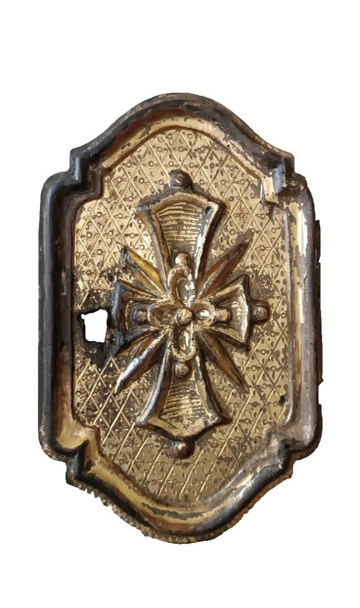 Antique Tabernacle Door Made Of Gilded And Carved Wood, 17th Century, Italy-