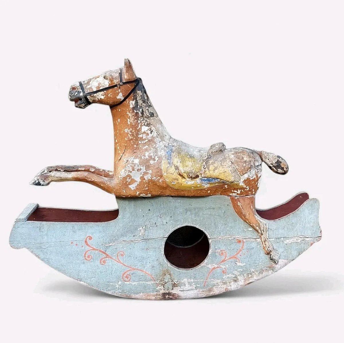 Rare Antique Rocking Horse, 19th Century