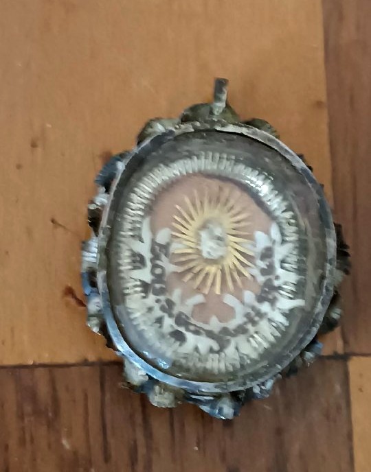 Ancienne relique en argent de saint Grégoire Ier (SAINT GREGORY LE GRAND), pape