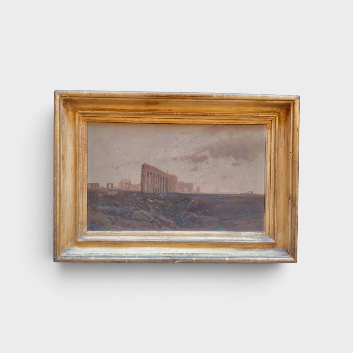 Peinture à l'huile sur bois Ettore Cumbo Borgia 1872