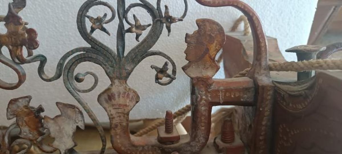 Élément important d'une charrette sicilienne des frères Vaccaro - Vizzini, début du XXe siècle -photo-7
