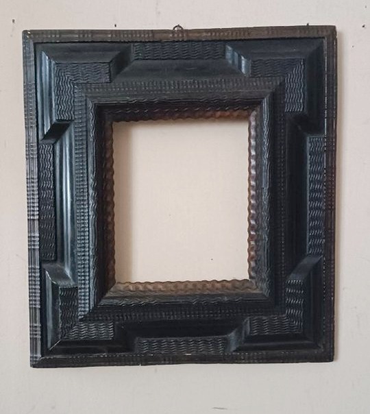 Antique 17th-century Frame - Louis XIII Guilloche-photo-3