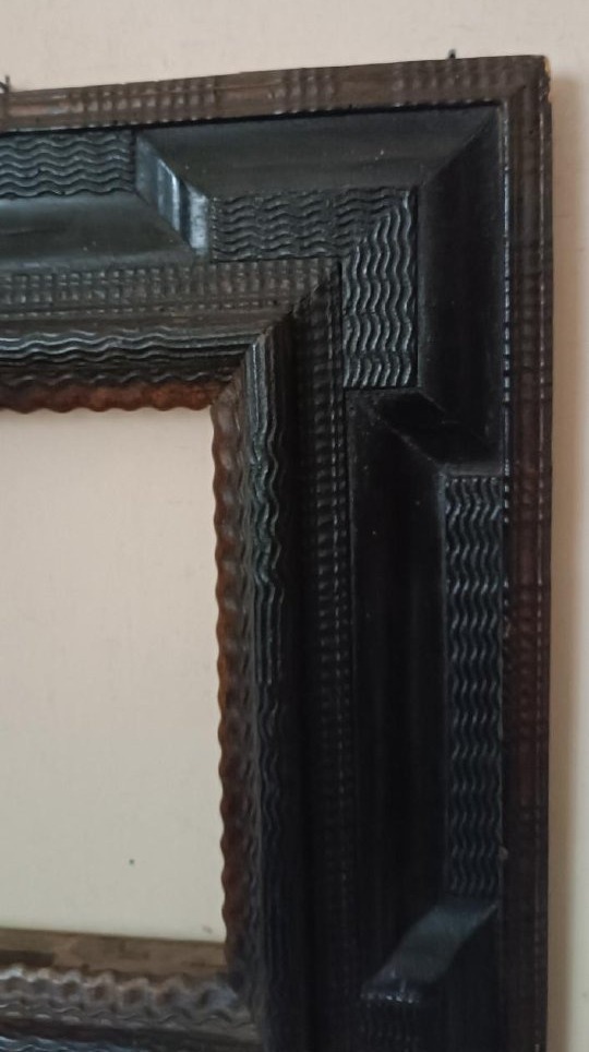 Antique 17th-century Frame - Louis XIII Guilloche-photo-1