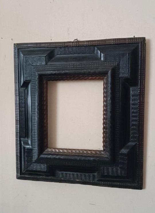 Antique 17th-century Frame - Louis XIII Guilloche-photo-2