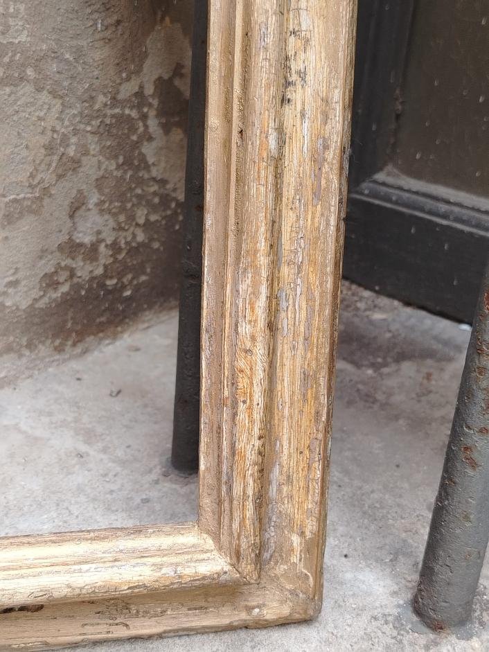 Antique Lacquered Wooden Frame From The 18th Century-photo-4