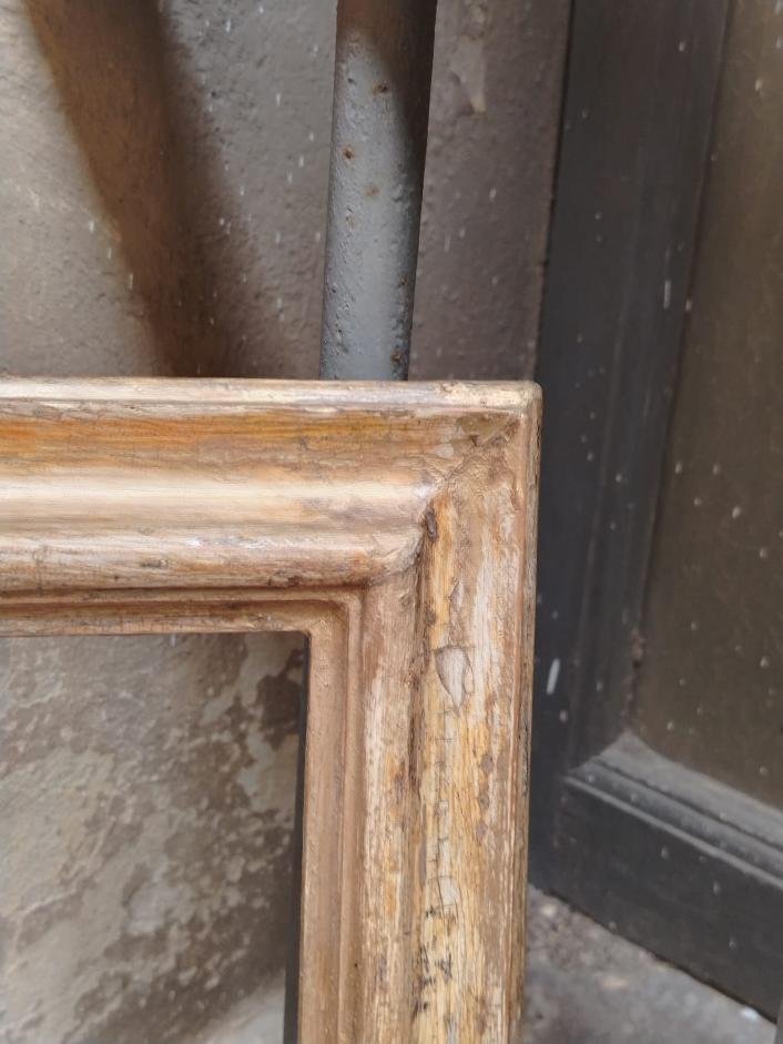 Antique Lacquered Wooden Frame From The 18th Century-photo-3
