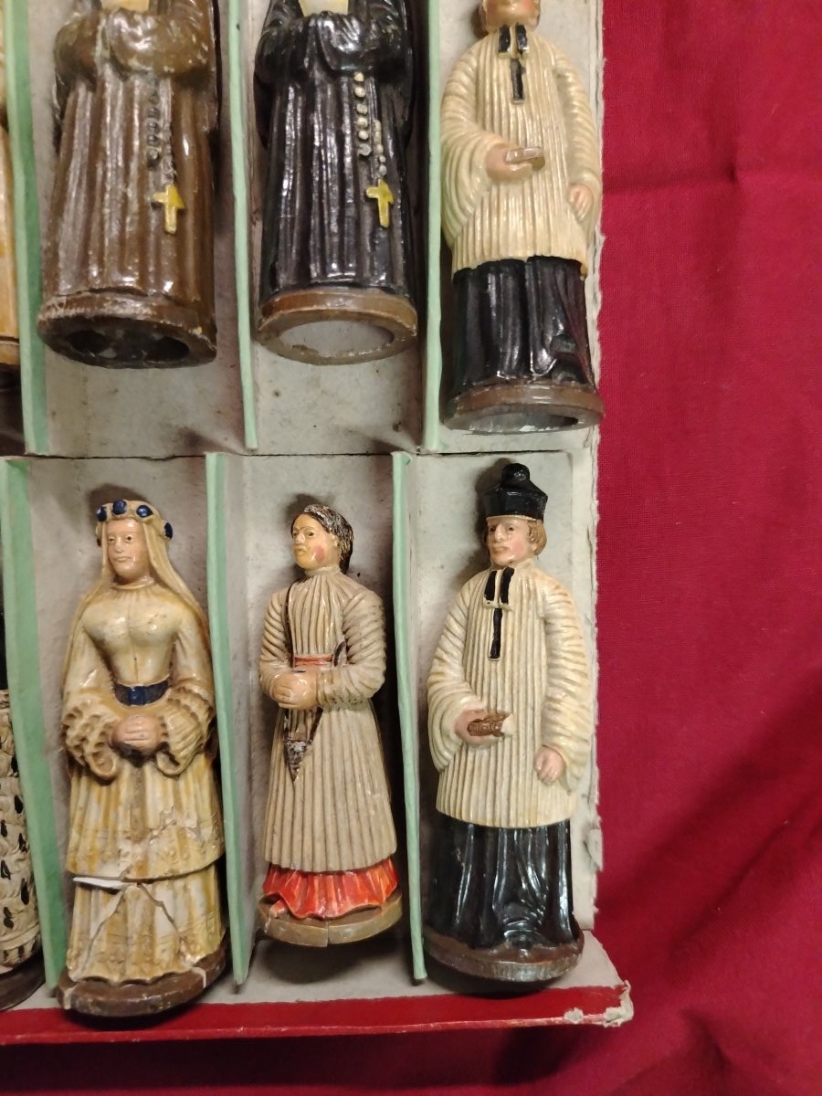 Rare ensemble de statuettes religieuses de dévotion.XX siecle-photo-2
