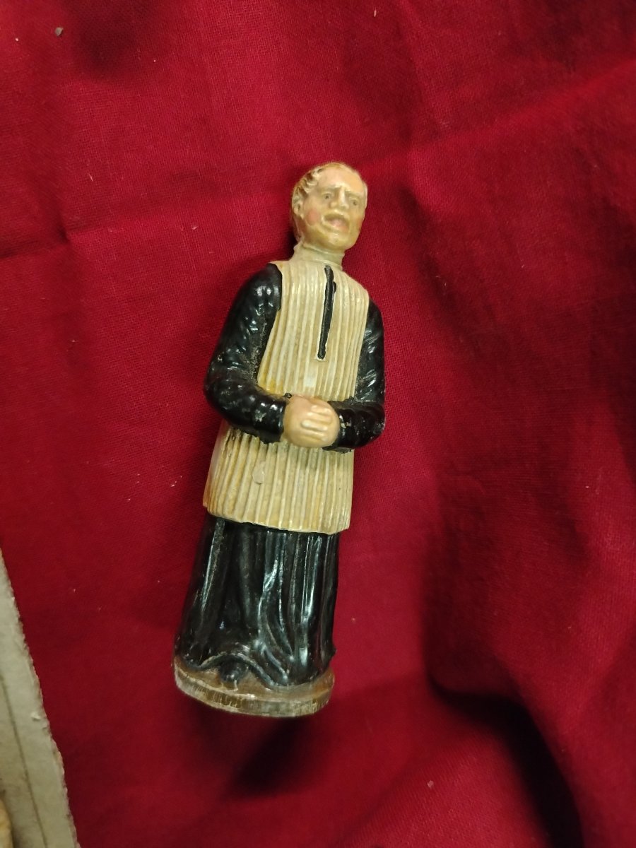Rare ensemble de statuettes religieuses de dévotion.XX siecle-photo-3