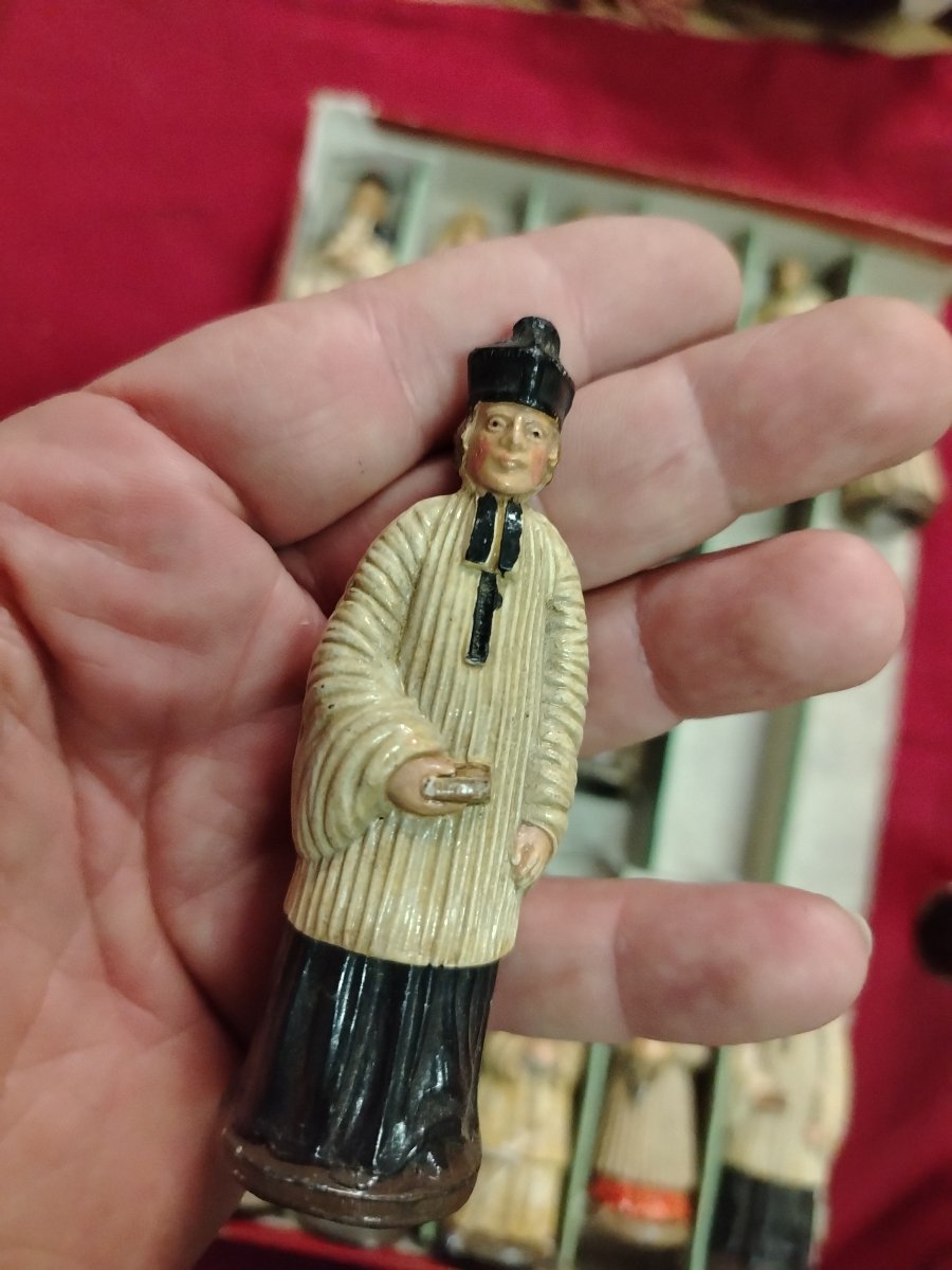 Rare ensemble de statuettes religieuses de dévotion.XX siecle-photo-4