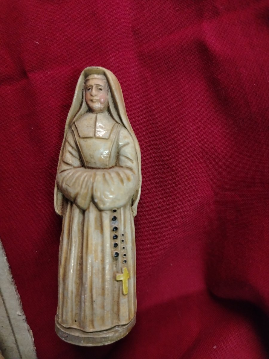 Rare ensemble de statuettes religieuses de dévotion.XX siecle-photo-5
