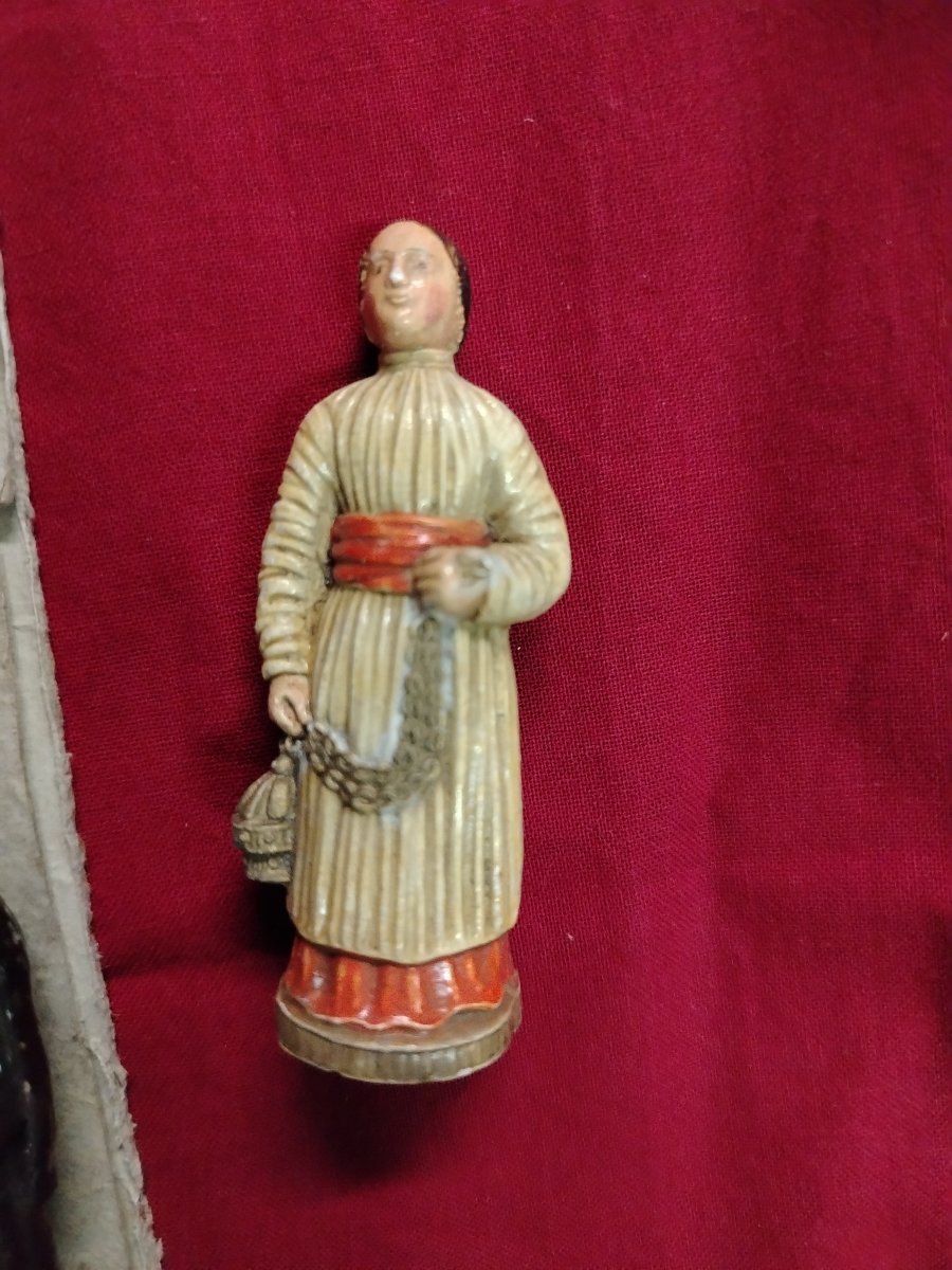 Rare ensemble de statuettes religieuses de dévotion.XX siecle-photo-8