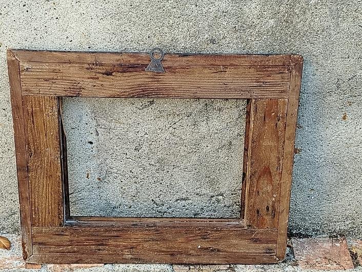  Cadre guilloché en bois ébonisé, seconde moitié du XIXe sièc-photo-2