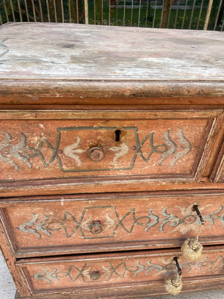 Ancienne commode en bois, Toscana XVII siecle-photo-2