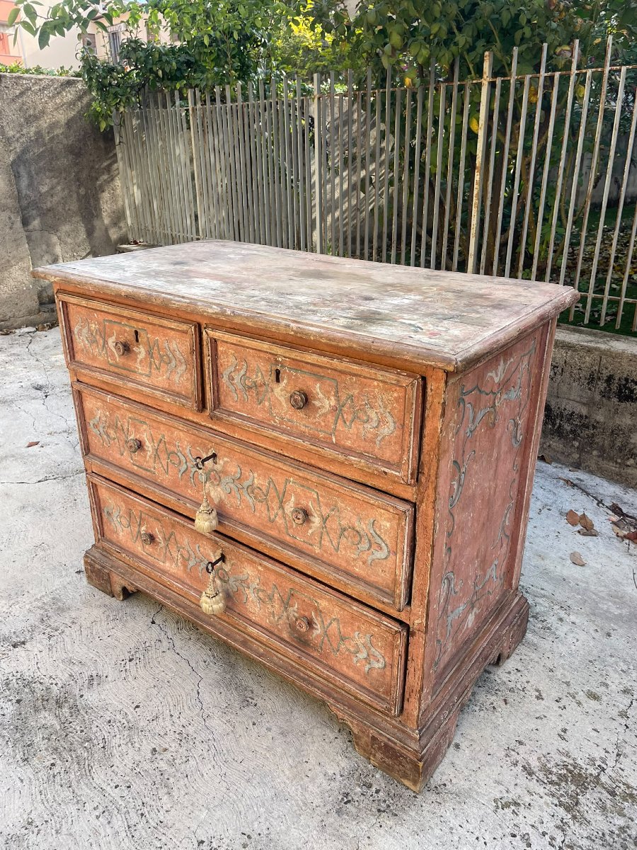 Ancienne commode en bois, Toscana XVII siecle-photo-3